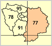 Localisation du collge Robert Buron en Ile de France